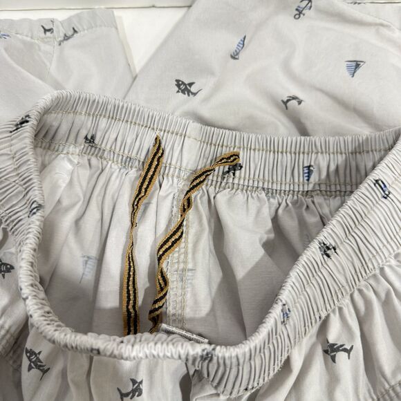 Nautical Cotton Shorts with Elastic Waist and Zipper Pockets Small - Picture 8 of 16